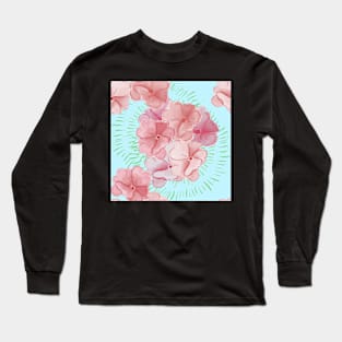 Pink flower pattern  impatient Long Sleeve T-Shirt